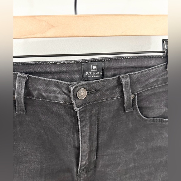 Just Black Denim Five Pocket Classic Skinny Jeans Black Size 30 - Picture 5 of 6